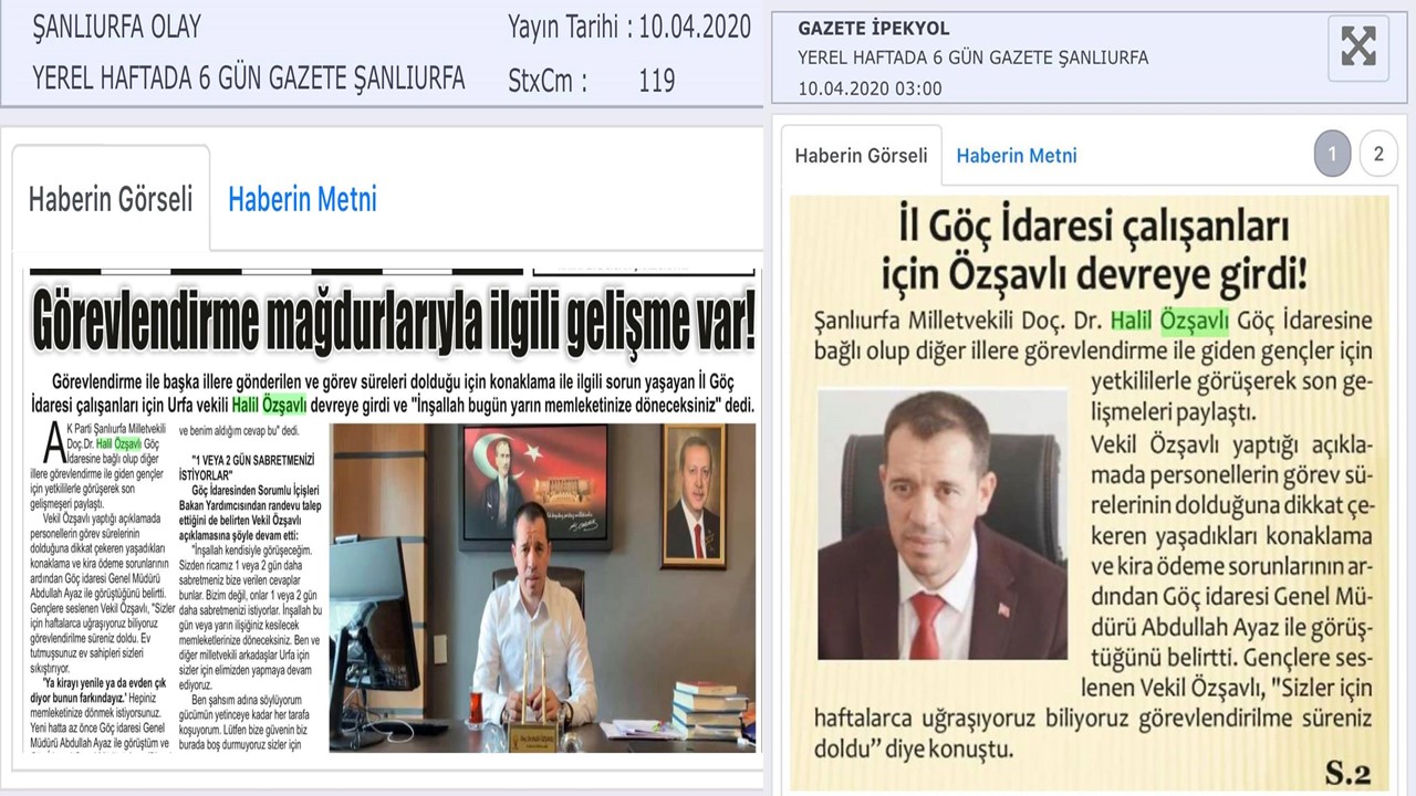 İl Göç İdaresi çalışanları için Özşavlı devreye girdi!